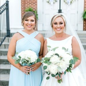 Azazie Kaleigh Size 12 Sky Blue